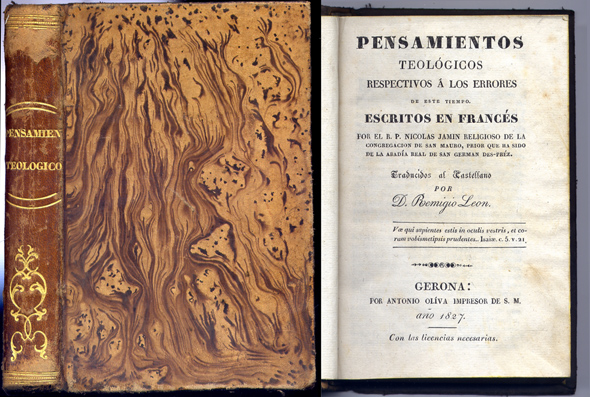 Pensamientos teológicos respectivos a los errores de este tiempo. Traducidos …