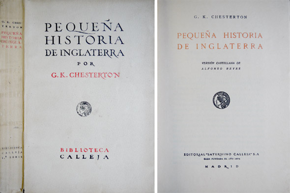 Pequeña Historia de Inglaterra. Versión castellana de Alfonso Reyes.