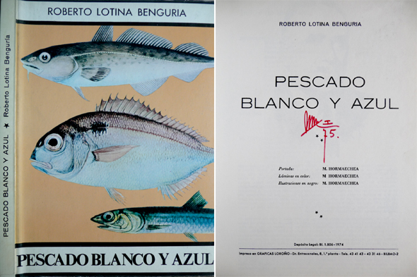 Pescado Blanco y Azul. Ilustraciones de M. Hormaechea.