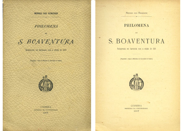 Philomena de S. Boaventura. Reimpressa em harmonia com a edição …