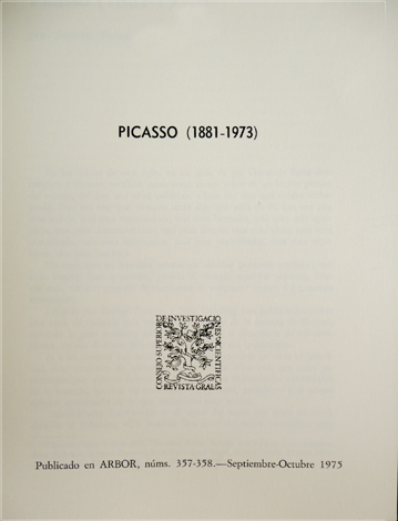Picasso (1881-1973).