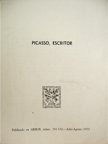 Picasso, escritor.