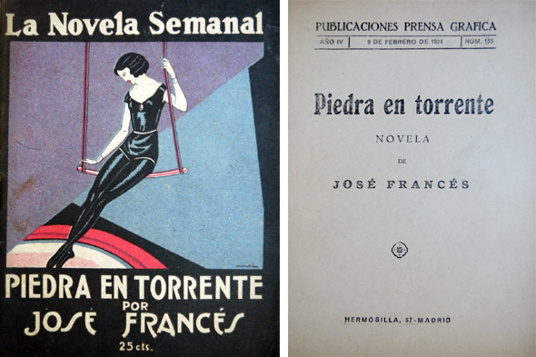 Piedra en torrente. Novela.