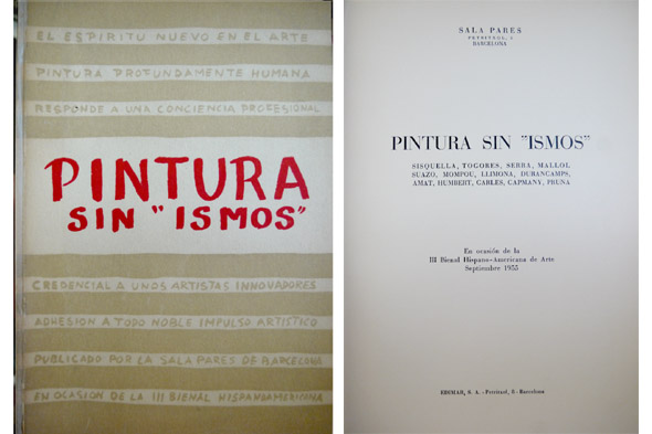 Pintura sin "ismos". [Sisquella, Togores, Serra, Mallol Suazo, Mompou, Llimona, …