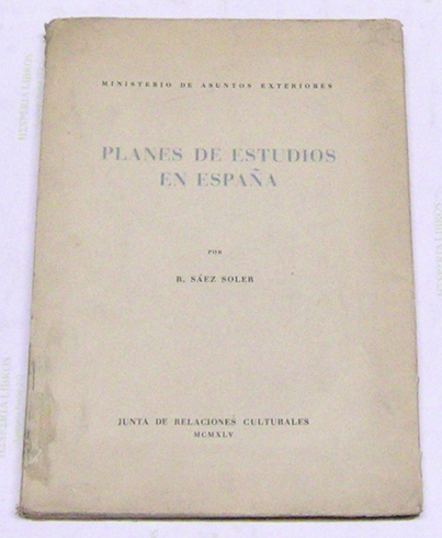 Planes de Estudios en España. Recopilados y extractados por. Prólogo …