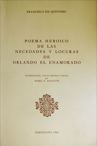 Poema heróico de las necedades y locuras de Orlando el …