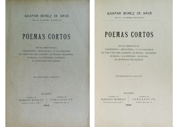 Poemas cortos. [En el crepúsculo vespertino. Miniatura. A un agitador. …