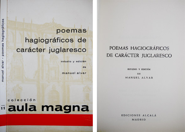 Poemas hagiográficos de carácter juglaresco.