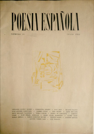 Poesía Española. Revista literaria. Director José García Nieto. Número 19. …