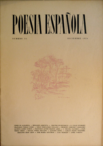 Poesía Española. Revista Literaria. Director José García Nieto. Número 36, …