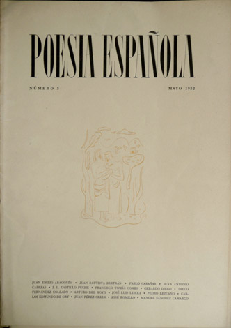 Poesía Española. Revista literaria. Director José García Nieto. Número 5. …