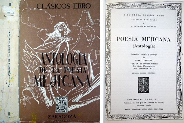 Poesía Mejicana. Antología. Selección, estudio y prólogo.
