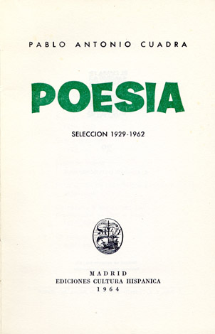 Poesía. Selección, 1929-1962.