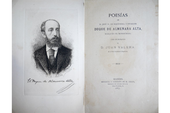 Poesías del Duque de Almenara Alta, Marqués de Monesterio. Con …