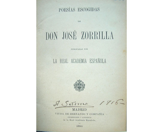 Poesías escogidas. Publicadas por la Real Academia Española.