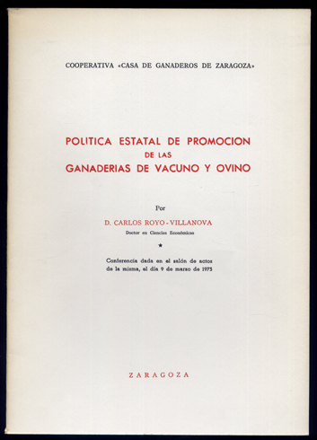 Política estatal de promoción de las Ganaderías de Vacuno y …