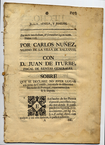 Por Carlos Nuñez, vezino de la Villa de Baltanás con …