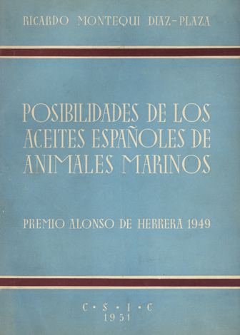 Posibilidades de los aceites españoles de animales marinos.