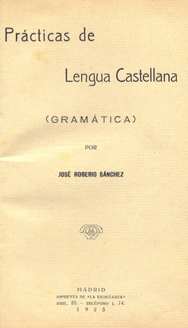 Prácticas de Lengua Castellana. Gramática.