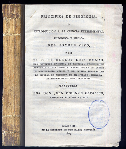 Principios de Fisiología ó Introducción a la Ciencia Experimental, Filosófica …