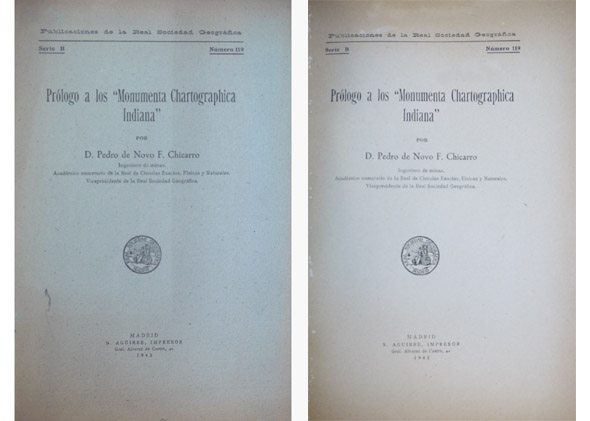 Prólogo a los 'Monumenta Chartographica Indiana'.