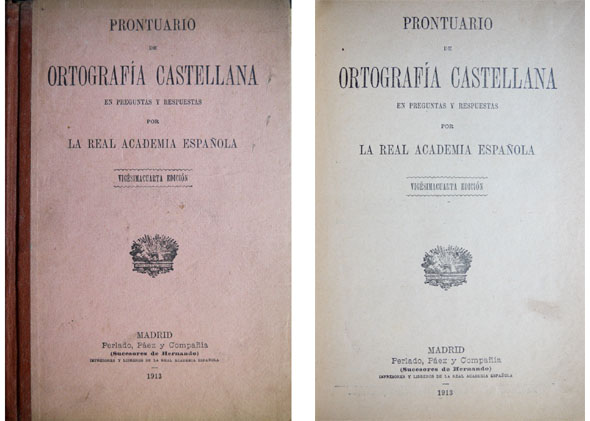 Prontuario de Ortografía Castellana en preguntas y respuestas.