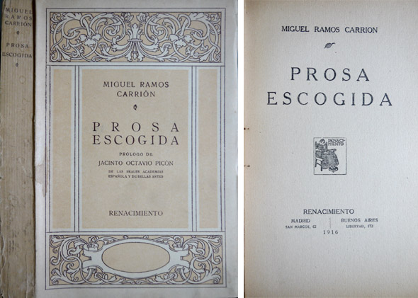 Prosa escogida. Prólogo de Jacinto Octavio Picón.