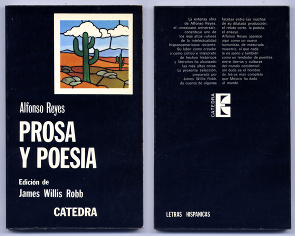 Prosa y poesía. Edición de James Willis Robb.