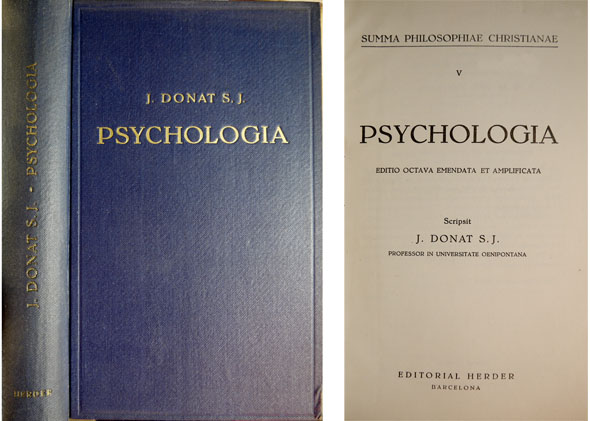Psychologia. Editio octava emendata et amplificata.