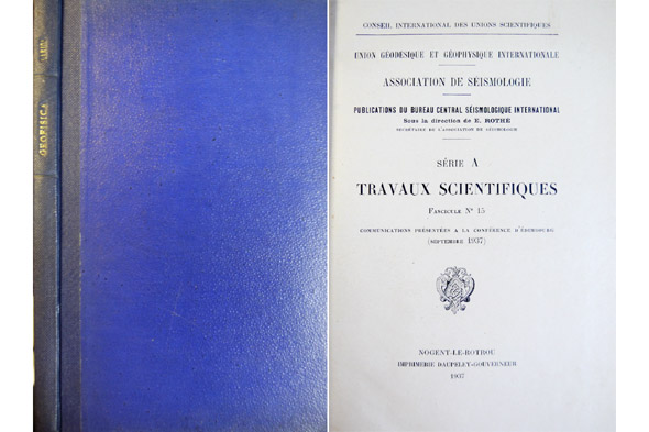 Publications du Bureau Central Séismologique International. Serie A. Travaux Scientifiques. …