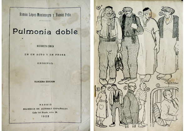 Pulmonía doble. Historieta cómica en un acto y en prosa.
