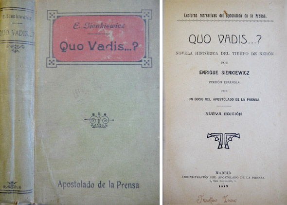 Quo vadis? Narración histórica del tiempo de Nerón.