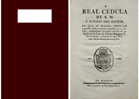 Real Cédula de S.M. y Señores del Consejo en que …