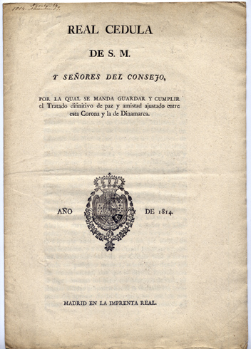 REAL Cédula de Su Magestad y Señores del Consejo por …
