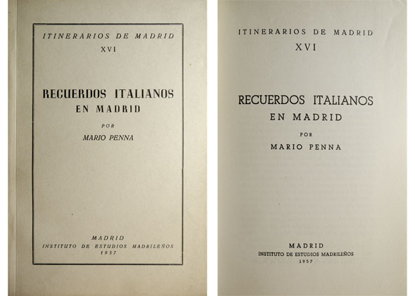 Recuerdos italianos en Madrid.