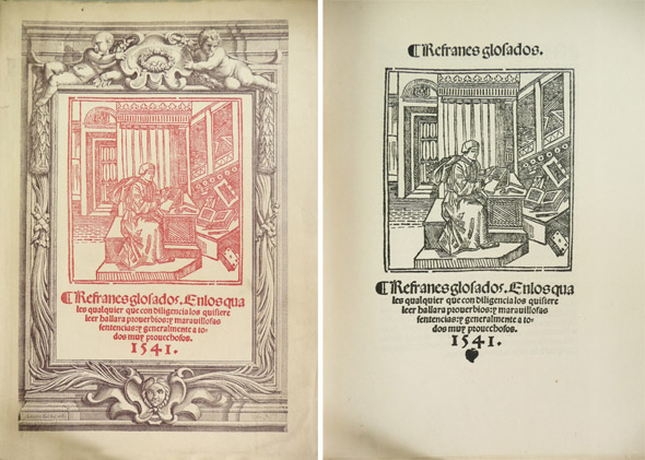 Refranes glosados. En los quales qualquier que con diligencia los …