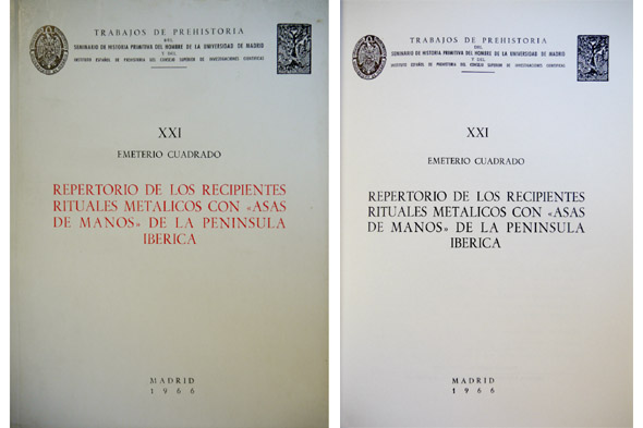 Repertorio de los recipientes rituales metálicos con "asas de manos" …