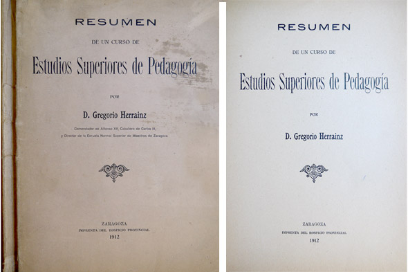 Resumen de un Curso de Estudios Superiores de Pedagogía.