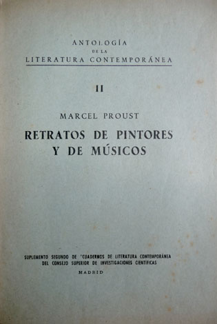Retratos de pintores y de músicos. Selección y edición de …
