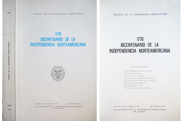 Revista de la Universidad Complutense. Número 10, Enero-Marzo 1977.Número Monográfico: …