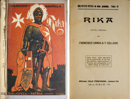 Rika. Novela. Prólogo de Alfonso Danvila Jaldero.