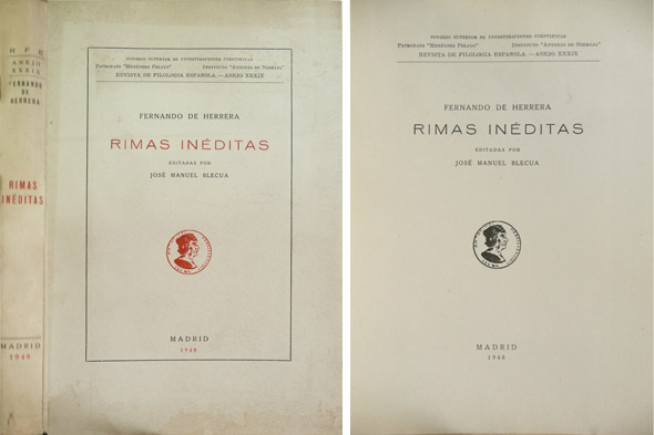 Rimas inéditas. Editadas por José Manuel Blecua.