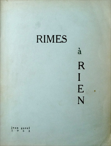 Rimes à rien.