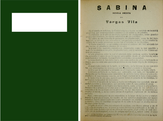 Sabina. Novela.