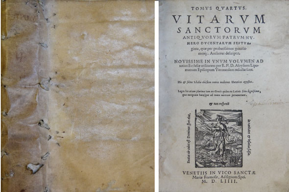 Sanctorum Priscorum Patrum Vitae Tomus Quartus.Vitarum Sanctorum Antiquorum patrum numero …