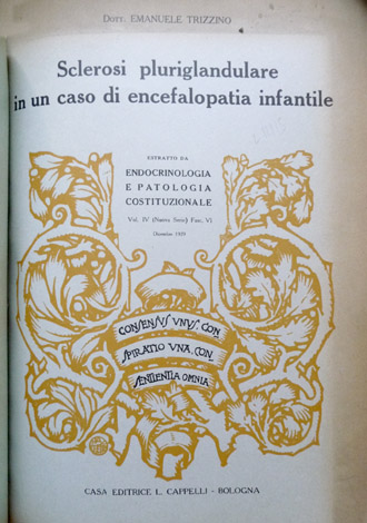 Sclerosi pluriglandulare in un caso di encefalopatia infantile.