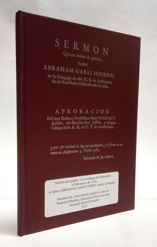 Sermón dedicado en acción de gracias, al sr. Moseh de …