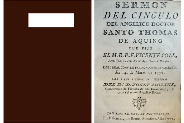 Sermón del Cíngulo del Angélico Doctor Santo Thomas de Aquino.