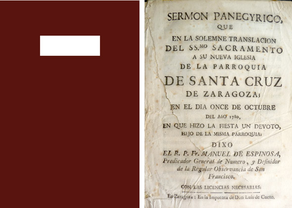 Sermon Panegyrico en la solemne translacion del Santisimo Sacramento a …