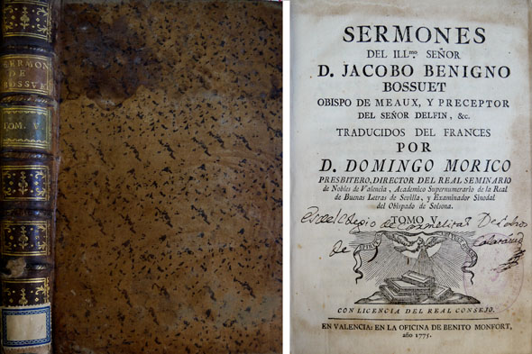 Sermones. Traducidos del francés por Don Domingo Morico. Tomo Quinto …